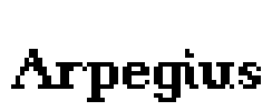 Arpegius Font Image