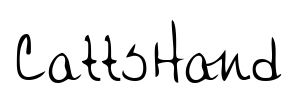 CattsHand Font Image