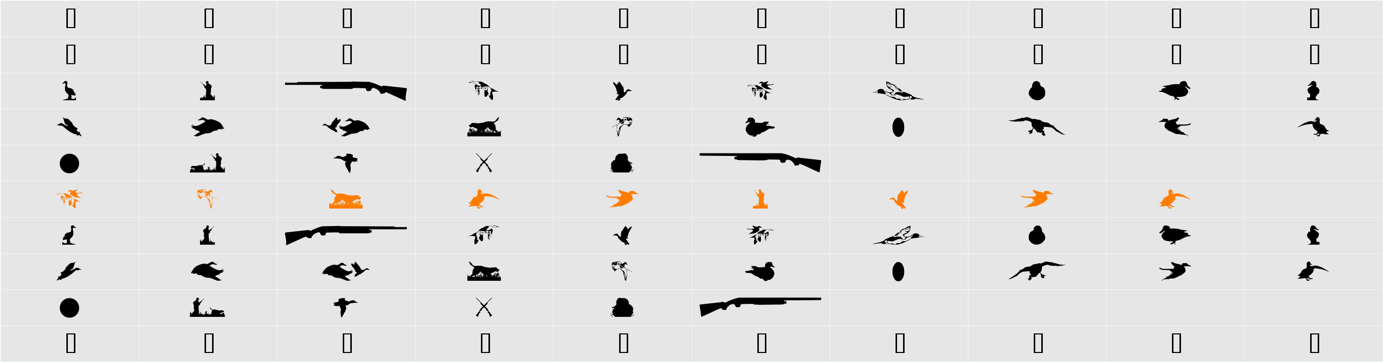 JCdux Character Map