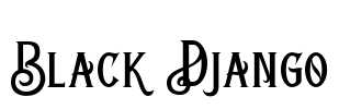 Black Django Font Image