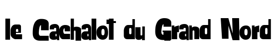 le Cachalot du Grand Nord Font Image