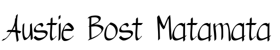 Austie Bost Matamata Font Image