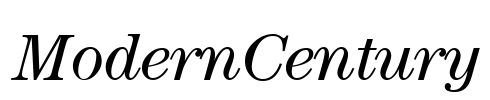 ModernCentury Font Image