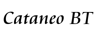 Cataneo BT Font Image