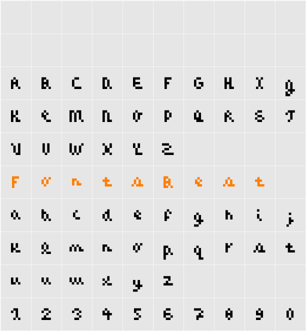 CaZOOM Character Map