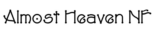 Almost Heaven NF Font Image