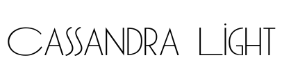 Cassandra Light Font Image