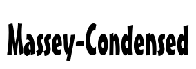 Massey-Condensed Font Image