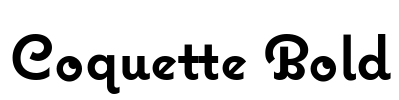 Coquette Bold Font Image