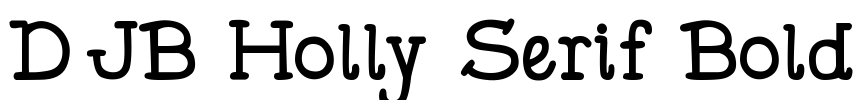 DJB Holly Serif Bold Font Image