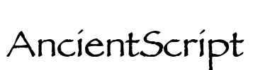 AncientScript Font Image