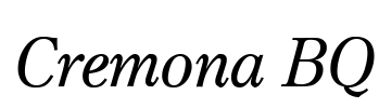 Cremona BQ Font Image