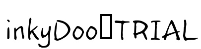 inkyDoo_TRIAL Font Image