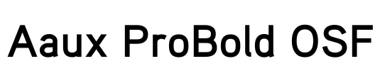 Aaux ProBold OSF Font Image