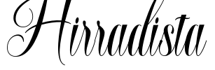 Hirradista Font Image