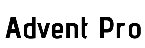 Advent Pro Font Image