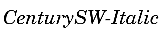 CenturySW-Italic