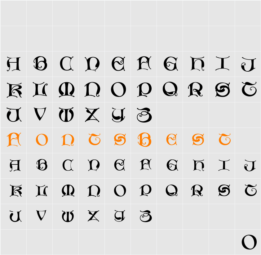 MissalUncialeMaster Character Map