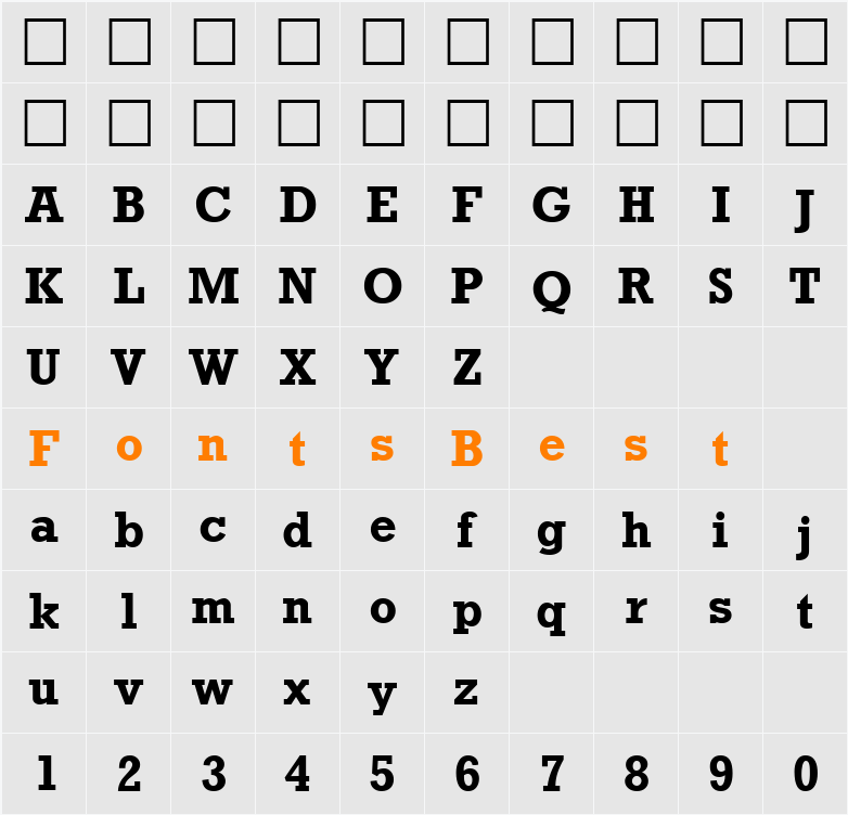 Mega Character Map