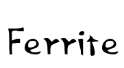 Ferrite Font Image