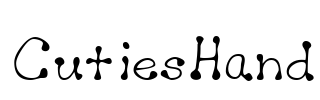 CutiesHand Font Image