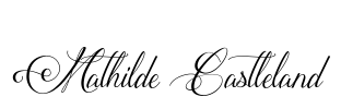 Mathilde Castleland Font Image