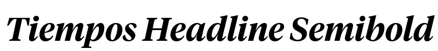 Tiempos Headline Semibold Font Image