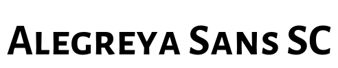 Alegreya Sans SC Font Image