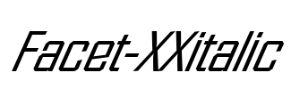 Facet-XXitalic