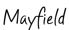 Mayfield Font Image