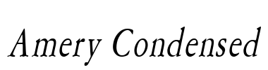 Amery Condensed Font Image