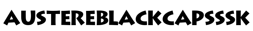 AustereBlackCapsSSK Font Image