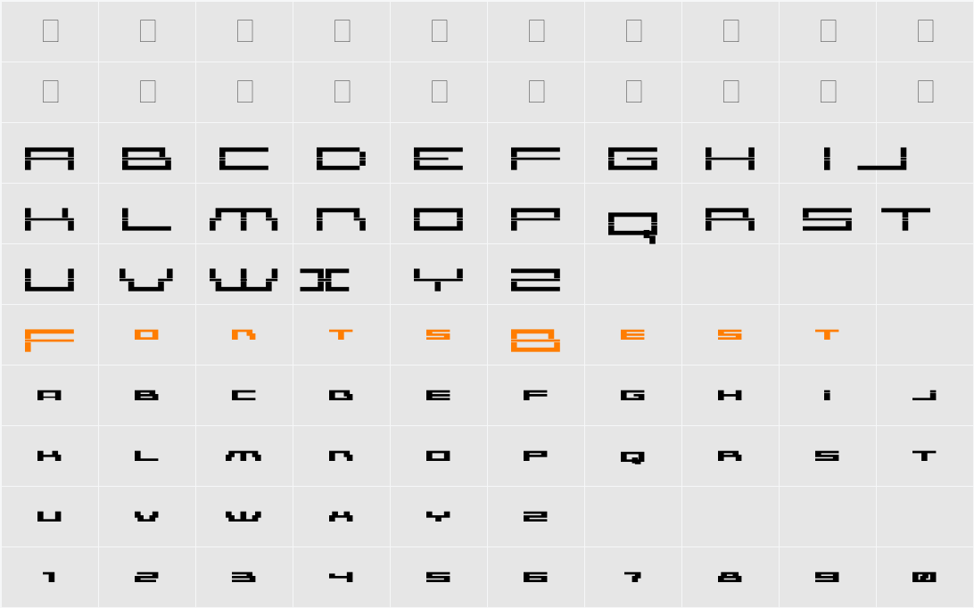 AmazHacker Character Map