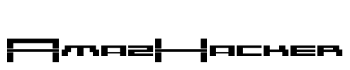 AmazHacker Font Image