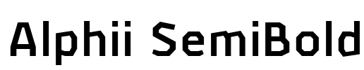 Alphii SemiBold Font Image