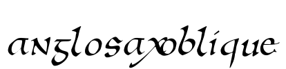 AnglosaxOblique Font Image