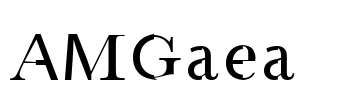 AMGaea  Font Image