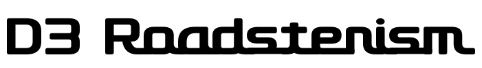 D3 Roadsterism Font Image