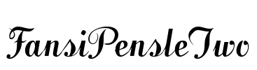 FansiPensleTwo Font Image