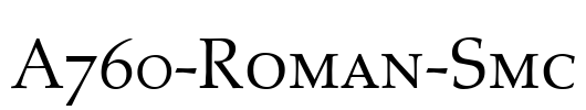 A760-Roman-Smc Font Image