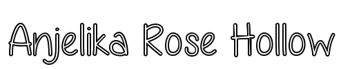 Anjelika Rose Hollow Font Image