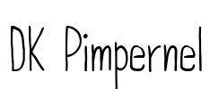 DK Pimpernel Font Image