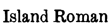 Island Roman Font Image