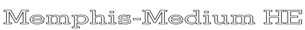 Memphis-Medium HE Font Image