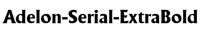 Adelon-Serial-ExtraBold Font Image