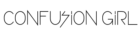 CONFUSION GIRL Font Image