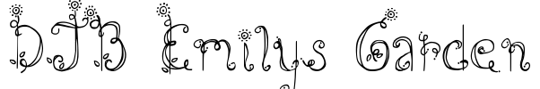 DJB Emilys Garden Font Image