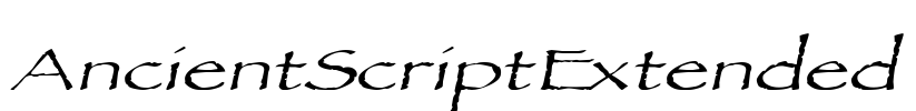 AncientScriptExtended Font Image