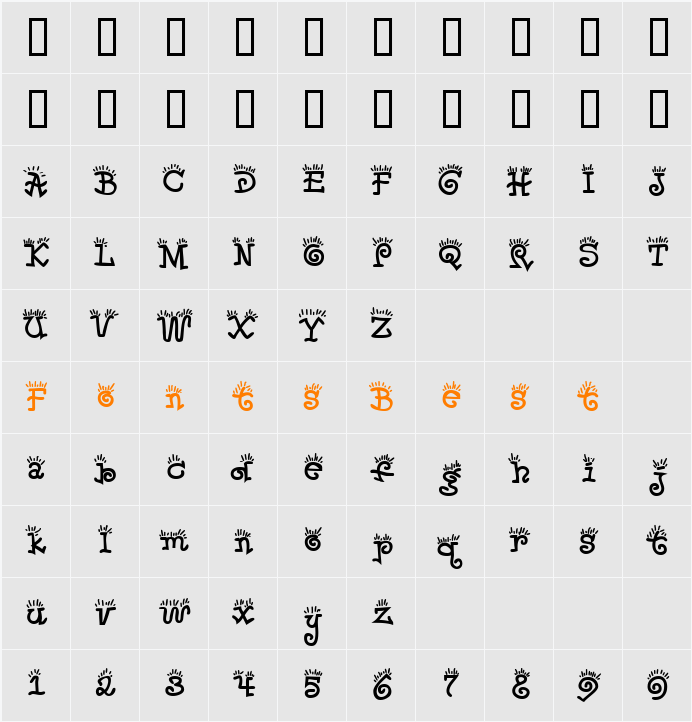 JI-Foully Character Map