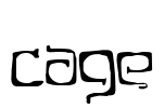 Cage Font Image